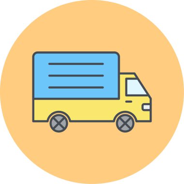 taşıyıcı vektör düz simge