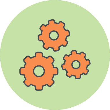 ayar simgesi vektör illüstrasyonu