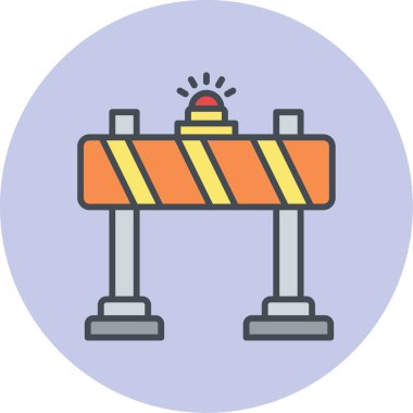 Yol simgesi, vektör illüstrasyonu