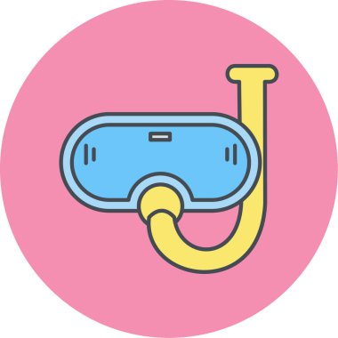 yüzen ikon vektör illüstrasyonu