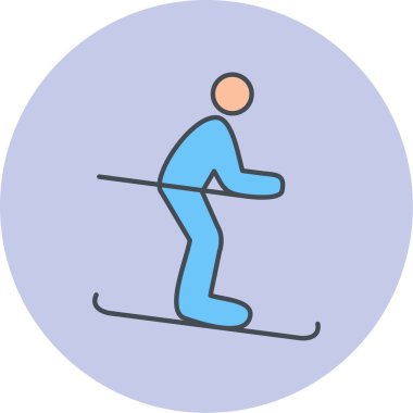 Kayak. Web simgesi basit illüstrasyon