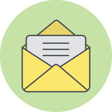 ileti ikonu vektör illüstrasyonu