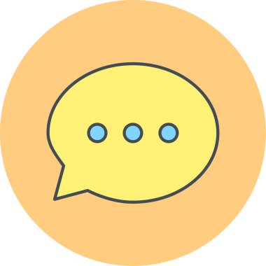 konuşma simgesi vektör illüstrasyonu