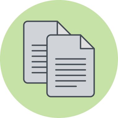 belge simgesi vektör illüstrasyonu