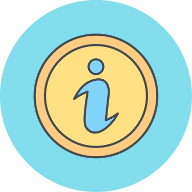 Bilgi simge vektör çizim