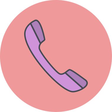 Telefon simgesi vektör illüstrasyonu