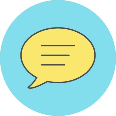 konuşma simgesi vektör illüstrasyonu