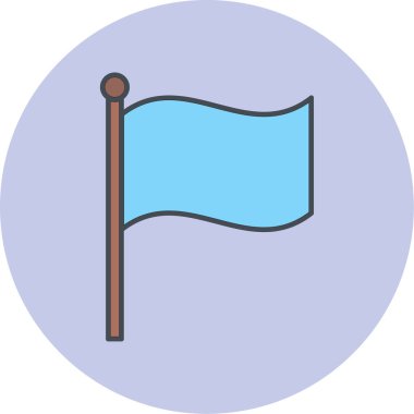 bayrak simgesi, vektör illüstrasyonu