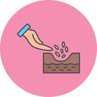 tohum simgesi vektör illüstrasyonu