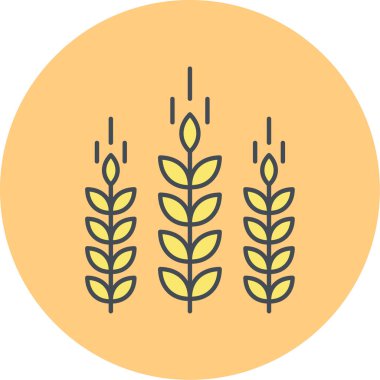 buğday simgesinin vektör illüstrasyonu