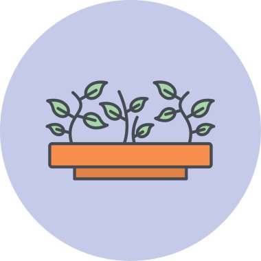 Büyüyen ağaç bitkisinin vektör çizimi