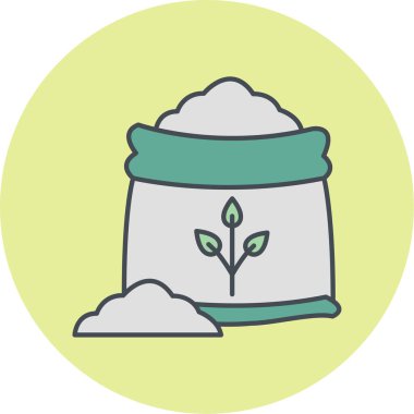 Bitki simgesinin vektör illüstrasyonu