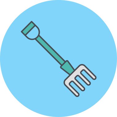 Bahçe aracı simgesinin çizimi