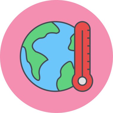 Dünya düz vektör simgesi