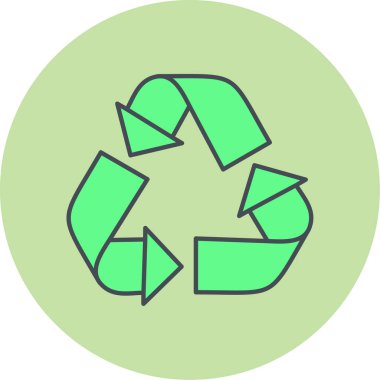 Geri dönüşüm simgesi vektör resimlemesi