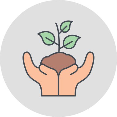 Filiz simgesinin vektör illüstrasyonu