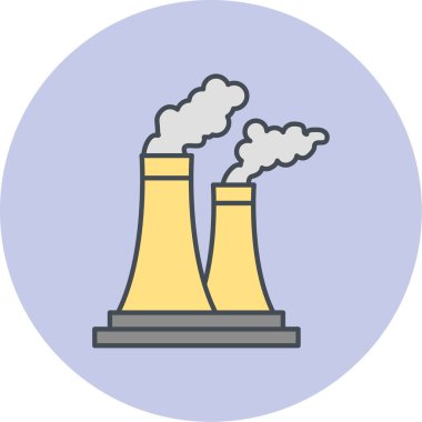 Fabrika. Web simgesi basit tasarım