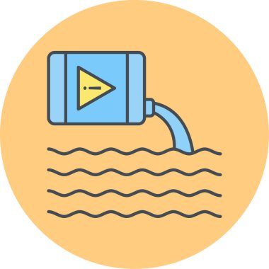 Kirlilik simgesinin vektör illüstrasyonu