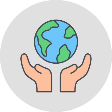 toprak simgesi vektör illüstrasyonu