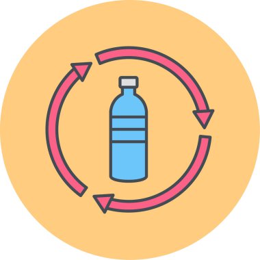 şişe simgesi vektör illüstrasyonu