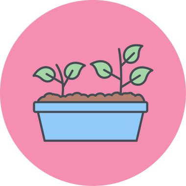 bitki simgesi vektör illüstrasyonu