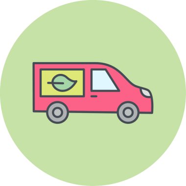 araba simgesi vektör illüstrasyonu