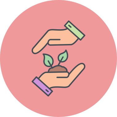 bitki simgesi vektör illüstrasyonu