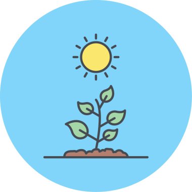 bitki simgesi vektör illüstrasyonu