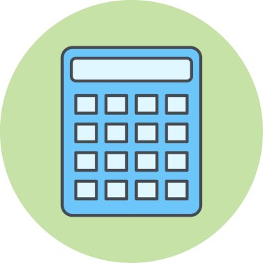 hesap makinesi simgesi vektör illüstrasyonu