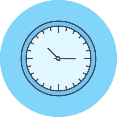 Saat simgesi vektör illüstrasyonu