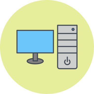 bilgisayar simgesi vektör illüstrasyonu