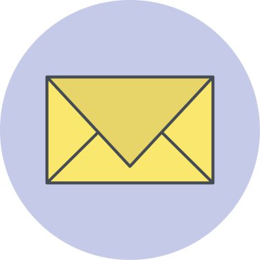 ileti ikonu vektör illüstrasyonu