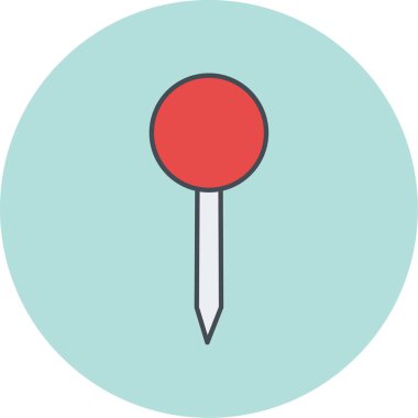 pin simgesi vektör illüstrasyonu