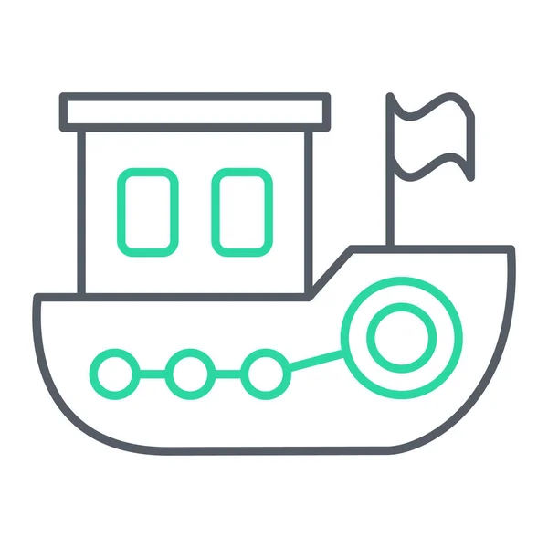 Ilustração Vetorial Ícone Submarino — Vetor de Stock