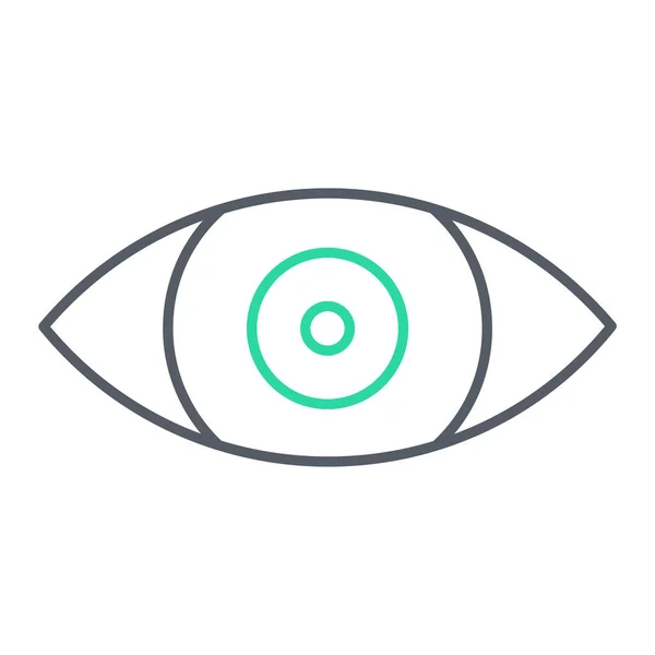 Ojo Icono Vector Ilustración — Vector de stock