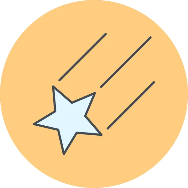 Stjärnan Webb Ikon Enkel Illustration — Stock vektor