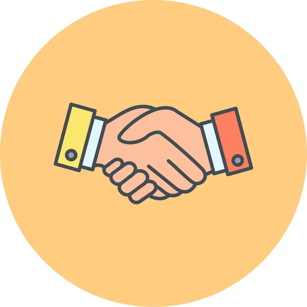 stock vector handshake. web icon simple illustration