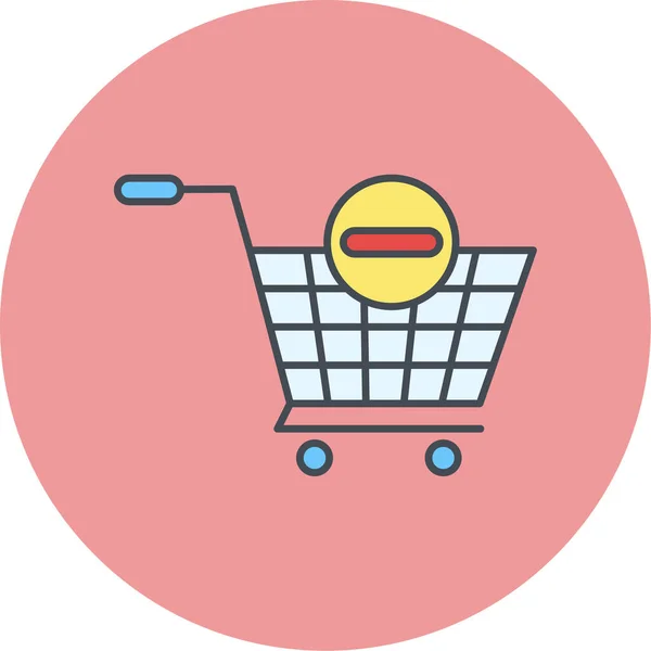 Shopping Cart Icon Vector Illustration — Stock Vector