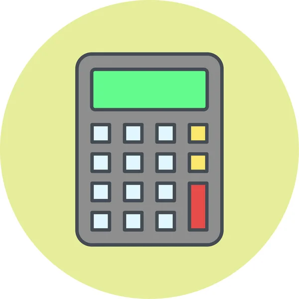 Calculadora Icono Vector Ilustración — Archivo Imágenes Vectoriales