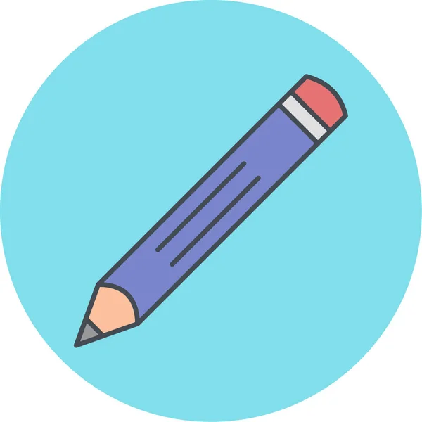 Lápiz Icono Vector Ilustración — Archivo Imágenes Vectoriales