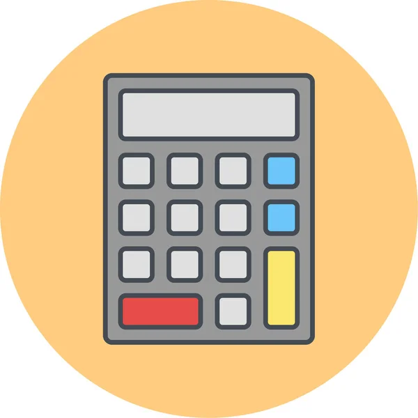 Ícone Calculadora Ilustração Vetorial — Vetor de Stock