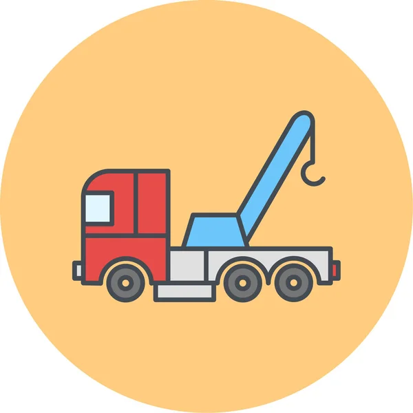 Illustrazione Icona Camion — Vettoriale Stock