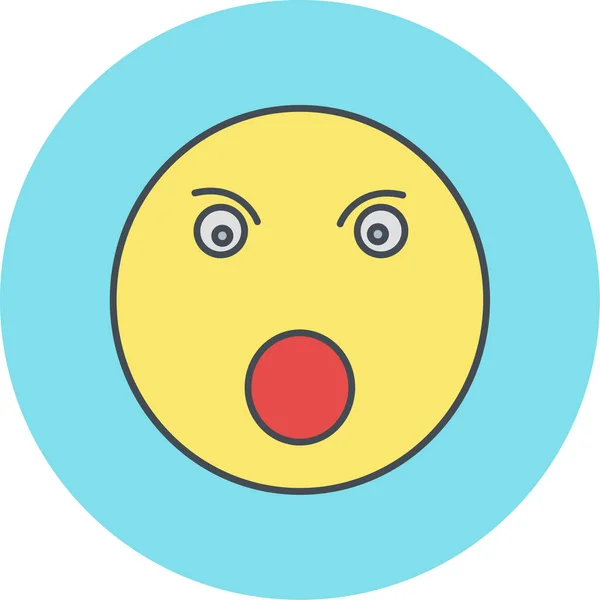 Ilustração Vetorial Ícone Emoji — Vetor de Stock