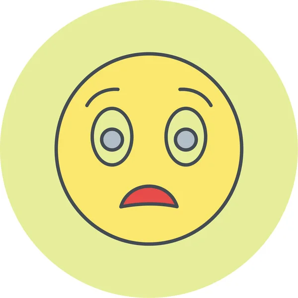 Emoji Icono Web Ilustración Simple — Vector de stock