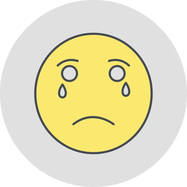 Gesicht Emoticon Symbol Vektorillustration — Stockvektor