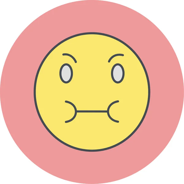 Emoji Webová Ikona Jednoduchá Ilustrace — Stockový vektor