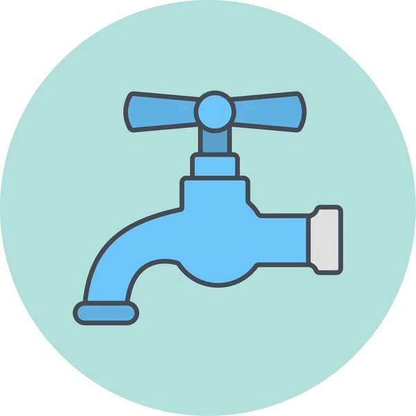 Water Tap Icon Simple Illustration Plumbing Faucet Vector Icons Web — Stock Vector