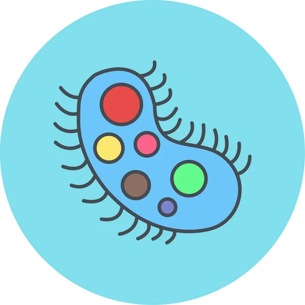Ilustración Vectorial Icono Virus — Vector de stock