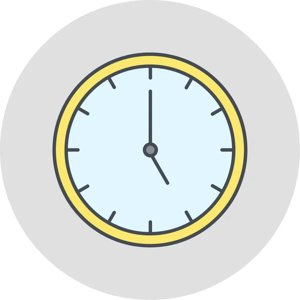 Reloj Icono Vector Ilustración — Vector de stock