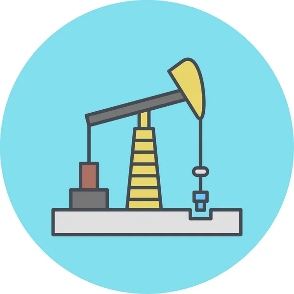 Oil Pump Icon Trendy Style Isolated Background — Stockvector